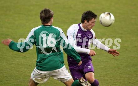 Fussball. Regionalliga. SK Austria Klagenfurt gegen DSV Leoben. Martin Salentinig, (Klagenfurt), Michael Rabko (Leoben). Klagenfurt, 11.3.2011.
Fotos: Kuess
---
pressefotos, pressefotografie, kuess, qs, qspictures, sport, bild, bilder, bilddatenbank