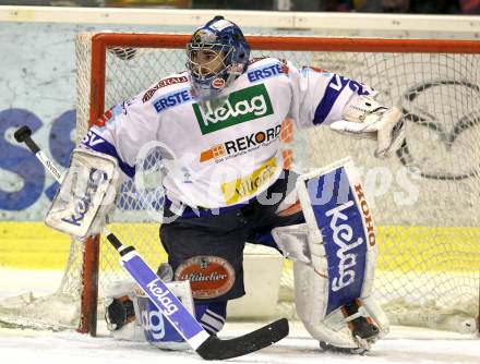 EBEL. Eishockey Bundesliga. KAC gegen VSV. Bernhard Starkbaum  (VSV). Klagenfurt, am 15.3.2011.
Foto: Kuess 

---
pressefotos, pressefotografie, kuess, qs, qspictures, sport, bild, bilder, bilddatenbank