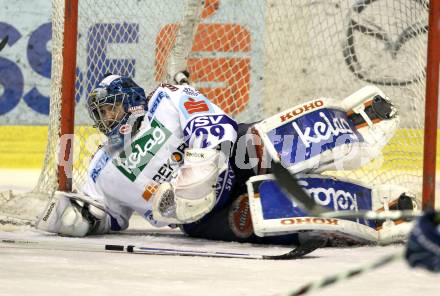 EBEL. Eishockey Bundesliga. KAC gegen VSV. Bernhard Starkbaum  (VSV). Klagenfurt, am 15.3.2011.
Foto: Kuess 

---
pressefotos, pressefotografie, kuess, qs, qspictures, sport, bild, bilder, bilddatenbank