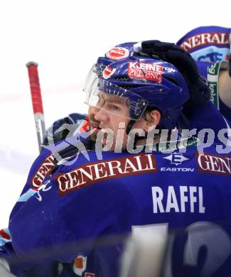 EBEL. Eishockey Bundesliga. EC  VSV gegen KAC. Torjubel Michael Raffl (VSV). Villach, am 17.3.2011.
Foto: Kuess 


---
pressefotos, pressefotografie, kuess, qs, qspictures, sport, bild, bilder, bilddatenbank