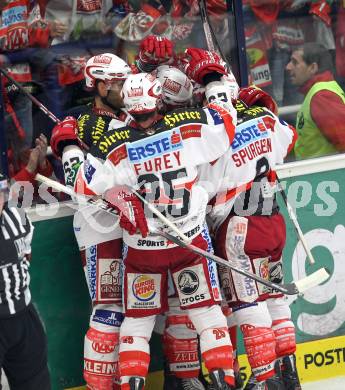 EBEL. Eishockey Bundesliga. EC  VSV gegen KAC.  Torjubel KAC). Villach, am 17.3.2011.
Foto: Kuess 


---
pressefotos, pressefotografie, kuess, qs, qspictures, sport, bild, bilder, bilddatenbank