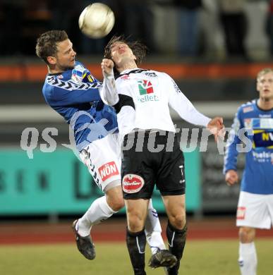 Fussball Erste Liga. WAC/St. Andrae gegen SKN St. Poelten. Dario Baldauf, (WAC), Manuel Roedl (St.Poelten). Wolfsberg, 18.3.2011
Foto: Kuess

---
pressefotos, pressefotografie, kuess, qs, qspictures, sport, bild, bilder, bilddatenbank