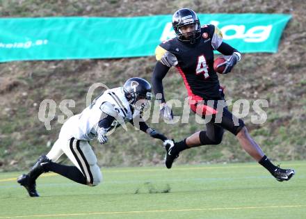 American Football. Black Lions gegen Prag. Maurice Banks (Black Lions). Poggersdorf, am 19.3.2011.
Foto: Kuess
---
pressefotos, pressefotografie, kuess, qs, qspictures, sport, bild, bilder, bilddatenbank