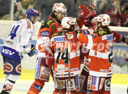 EBEL. Eishockey Bundesliga. KAC gegen VSV. Torjubel KAC). Klagenfurt, am 20.3.2011.
Foto: Kuess 

---
pressefotos, pressefotografie, kuess, qs, qspictures, sport, bild, bilder, bilddatenbank