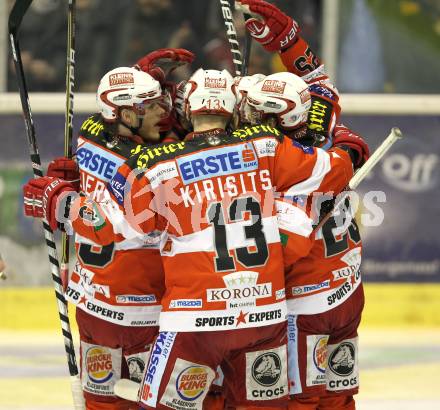 EBEL. Eishockey Bundesliga. KAC gegen VSV. Torjubel KAC. Klagenfurt, am 20.3.2011.
Foto: Kuess 

---
pressefotos, pressefotografie, kuess, qs, qspictures, sport, bild, bilder, bilddatenbank