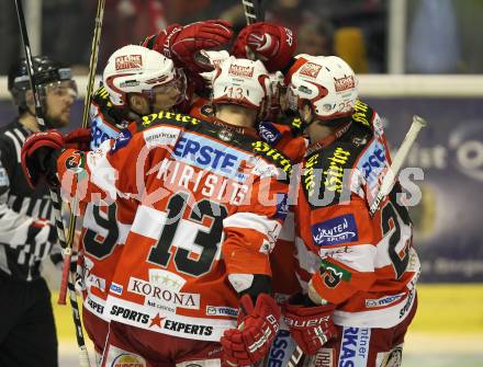 EBEL. Eishockey Bundesliga. KAC gegen VSV. Torjubel KAC. Klagenfurt, am 20.3.2011.
Foto: Kuess 

---
pressefotos, pressefotografie, kuess, qs, qspictures, sport, bild, bilder, bilddatenbank