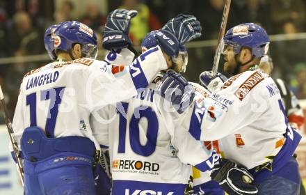 EBEL. Eishockey Bundesliga. KAC gegen VSV. Torjubel VSV. Klagenfurt, am 20.3.2011.
Foto: Kuess 

---
pressefotos, pressefotografie, kuess, qs, qspictures, sport, bild, bilder, bilddatenbank