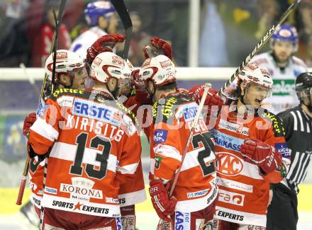 EBEL. Eishockey Bundesliga. KAC gegen VSV. Torjubel KAC. Klagenfurt, am 20.3.2011.
Foto: Kuess 

---
pressefotos, pressefotografie, kuess, qs, qspictures, sport, bild, bilder, bilddatenbank