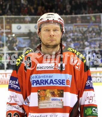 EBEL. Eishockey Bundesliga. KAC gegen VSV. Siklenka Mike (KAC). Klagenfurt, am 20.3.2011.
Foto: Kuess 

---
pressefotos, pressefotografie, kuess, qs, qspictures, sport, bild, bilder, bilddatenbank