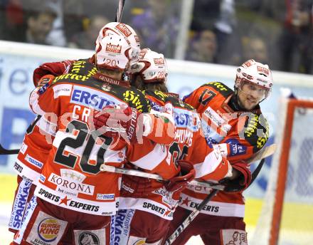 EBEL. Eishockey Bundesliga. KAC gegen VSV. Torjubel KAC. Klagenfurt, am 24.3.2011.
Foto: Kuess 

---
pressefotos, pressefotografie, kuess, qs, qspictures, sport, bild, bilder, bilddatenbank