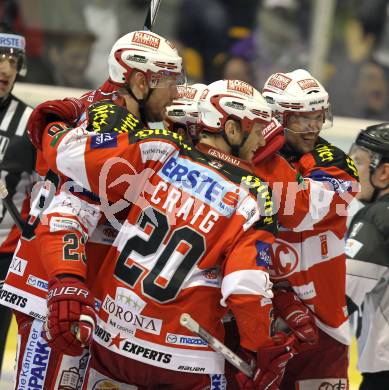 EBEL. Eishockey Bundesliga. KAC gegen VSV. Torjubel KAC. Klagenfurt, am 24.3.2011.
Foto: Kuess 

---
pressefotos, pressefotografie, kuess, qs, qspictures, sport, bild, bilder, bilddatenbank