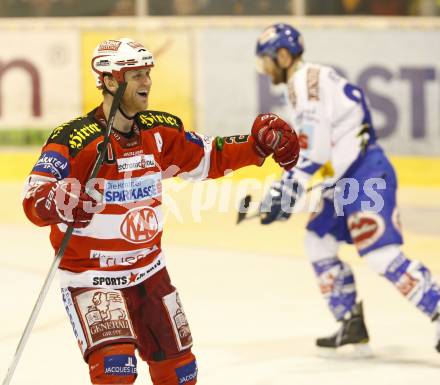 EBEL. Eishockey Bundesliga. KAC gegen VSV. Torjubel Mike Craig (KAC). Klagenfurt, am 24.3.2011.
Foto: Kuess 

---
pressefotos, pressefotografie, kuess, qs, qspictures, sport, bild, bilder, bilddatenbank