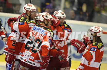 EBEL. Eishockey Bundesliga. KAC gegen VSV. Torjubel KAC. Klagenfurt, am 24.3.2011.
Foto: Kuess 

---
pressefotos, pressefotografie, kuess, qs, qspictures, sport, bild, bilder, bilddatenbank