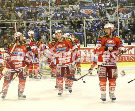 EBEL. Eishockey Bundesliga. KAC gegen VSV. Jubel KAC. Klagenfurt, am 24.3.2011.
Foto: Kuess 

---
pressefotos, pressefotografie, kuess, qs, qspictures, sport, bild, bilder, bilddatenbank