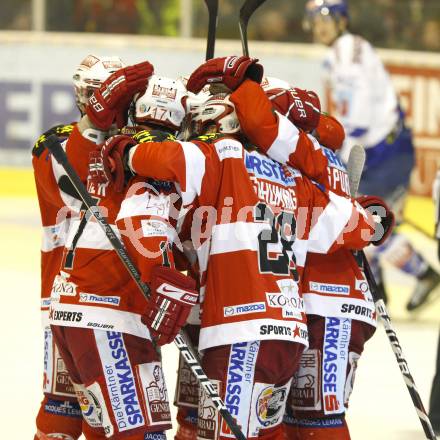 EBEL. Eishockey Bundesliga. KAC gegen VSV. Torjubel KAC. Klagenfurt, am 24.3.2011.
Foto: Kuess 

---
pressefotos, pressefotografie, kuess, qs, qspictures, sport, bild, bilder, bilddatenbank