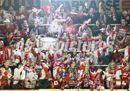 EBEL. Eishockey Bundesliga. KAC gegen VSV. Fans. Klagenfurt, am 24.3.2011.
Foto: Kuess 

---
pressefotos, pressefotografie, kuess, qs, qspictures, sport, bild, bilder, bilddatenbank