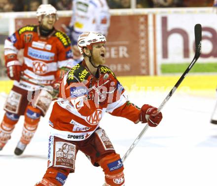 EBEL. Eishockey Bundesliga. KAC gegen VSV. Torjubel Mike Craig (KAC)). Klagenfurt, am 24.3.2011.
Foto: Kuess 

---
pressefotos, pressefotografie, kuess, qs, qspictures, sport, bild, bilder, bilddatenbank