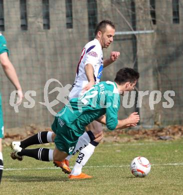 Fussball Regionalliga. SAK gegen Weiz. Goran Jolic (SAK), Sascha Mauerhofer (Weiz). Klagenfurt, am 26.3.2011.
Foto: Kuess
---
pressefotos, pressefotografie, kuess, qs, qspictures, sport, bild, bilder, bilddatenbank