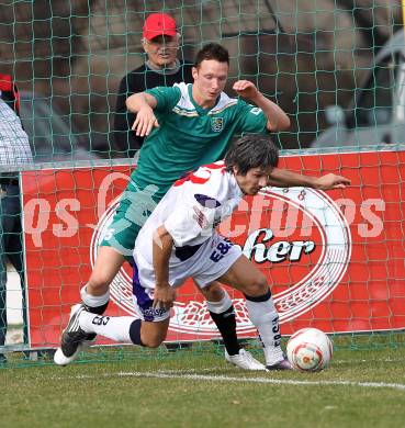 Fussball Regionalliga. SAK gegen Weiz. Thomas Riedl (SAK), Patrick Durlacher (Weiz). Klagenfurt, am 26.3.2011.
Foto: Kuess
---
pressefotos, pressefotografie, kuess, qs, qspictures, sport, bild, bilder, bilddatenbank