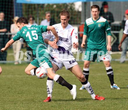 Fussball Regionalliga. SAK gegen Weiz. Samo Olip (SAK), Patrick Durlacher (Weiz). Klagenfurt, am 26.3.2011.
Foto: Kuess
---
pressefotos, pressefotografie, kuess, qs, qspictures, sport, bild, bilder, bilddatenbank