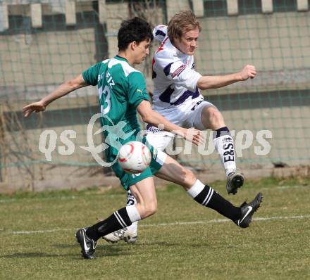 Fussball Regionalliga. SAK gegen Weiz. Christian Samitsch (SAK), Daniel Stachel (Weiz). Klagenfurt, am 26.3.2011.
Foto: Kuess
---
pressefotos, pressefotografie, kuess, qs, qspictures, sport, bild, bilder, bilddatenbank