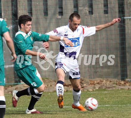 Fussball Regionalliga. SAK gegen Weiz. Goran Jolic (SAK), Sascha Mauerhofer (Weiz). Klagenfurt, am 26.3.2011.
Foto: Kuess
---
pressefotos, pressefotografie, kuess, qs, qspictures, sport, bild, bilder, bilddatenbank