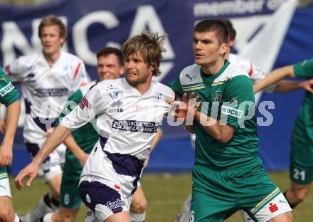 Fussball Regionalliga. SAK gegen Weiz. Christian Kraiger (SAK), Sasa Mus (Weiz). Klagenfurt, am 26.3.2011.
Foto: Kuess
---
pressefotos, pressefotografie, kuess, qs, qspictures, sport, bild, bilder, bilddatenbank