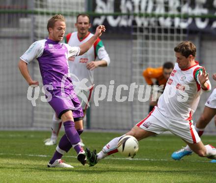 Fussball. Regionalliga. SK Austria Klagenfurt gegen FC Wels.  Michael Kulnik, (Klagenfurt), Marco Mittermayr (Wels). Klagenfurt, 27.3.2011.
Foto: Kuess

---
pressefotos, pressefotografie, kuess, qs, qspictures, sport, bild, bilder, bilddatenbank