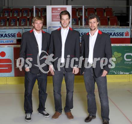 Eishockey. KAC. Swette Rene, Hundertpfund Thomas,  Reichel Johannes. Klagenfurt, 4.4.2011.
Foto: Kuess
---
pressefotos, pressefotografie, kuess, qs, qspictures, sport, bild, bilder, bilddatenbank