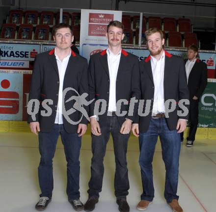 Eishockey. KAC. Schuller David, Schellander Paul, Pirmann Markus. Klagenfurt, 4.4.2011.
Foto: Kuess
---
pressefotos, pressefotografie, kuess, qs, qspictures, sport, bild, bilder, bilddatenbank