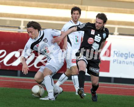 Fussball Erste Liga. WAC/St. Andrae gegen TSV Hartberg. Baldauf Dario (WAC), Adilovic Edmir (Hartberg). Wolfsberg, 8.4.2011
Foto: Kuess

---
pressefotos, pressefotografie, kuess, qs, qspictures, sport, bild, bilder, bilddatenbank