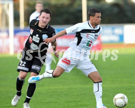 Fussball Erste Liga. WAC/St. Andrae gegen TSV Hartberg. Sahanek Marco (WAC), Puntigam Gerald (Hartberg). Wolfsberg, 8.4.2011
Foto: Kuess

---
pressefotos, pressefotografie, kuess, qs, qspictures, sport, bild, bilder, bilddatenbank