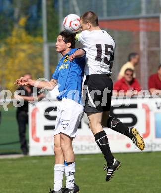 Fussball Kaerntner Liga. Welzenegg gegen St. Veit. Christoph Wrulich(Welzenegg), Sebastian Hertelt (St. Veit). Welzenegg, am 10.4.2011.
Foto: Kuess
---
pressefotos, pressefotografie, kuess, qs, qspictures, sport, bild, bilder, bilddatenbank