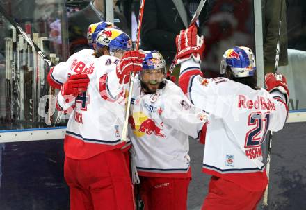 EBEL. Eishockey Bundesliga. Red Bull Salzburg gegen KAC. Torjubel Salzburg. Salzburg, am 12.4.2011.
Foto: Kuess 

---
pressefotos, pressefotografie, kuess, qs, qspictures, sport, bild, bilder, bilddatenbank