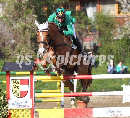 Reiten. Reit- und Springturnier. Dieter Koefler auf Golden Gun. St. Veit, am 17.4.2011.
Foto: Kuess
---
pressefotos, pressefotografie, kuess, qs, qspictures, sport, bild, bilder, bilddatenbank