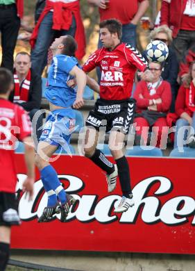 Fussball. Regionalliga. Feldkirchen SV gegen GAK. Hebenstreit David (Feldkirchen), Erel Atilla (GAK). Klagenfurt, 22.4.2011.
Foto: Kuess

---
pressefotos, pressefotografie, kuess, qs, qspictures, sport, bild, bilder, bilddatenbank