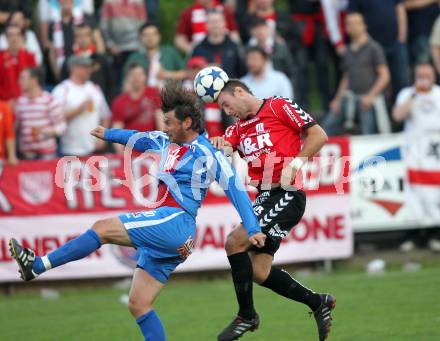 Fussball. Regionalliga. Feldkirchen SV gegen GAK. Wernig Daniel (Feldkirchen), Kollmann Roland (GAK). Klagenfurt, 22.4.2011.
Foto: Kuess

---
pressefotos, pressefotografie, kuess, qs, qspictures, sport, bild, bilder, bilddatenbank