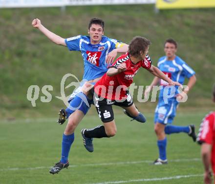 Fussball. Regionalliga. Feldkirchen SV gegen GAK. Hinteregger Martin (Feldkirchen), Deutschmann Christian (GAK). Klagenfurt, 22.4.2011.
Foto: Kuess

---
pressefotos, pressefotografie, kuess, qs, qspictures, sport, bild, bilder, bilddatenbank