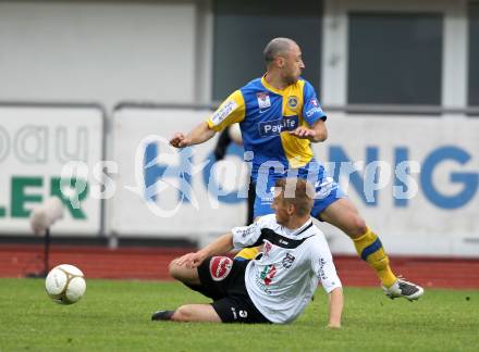 Fussball Erste Liga. WAC/St. Andrae gegen Vienna. Kerhe Manuel (WAC), Markovic Marjan (Vienna). Wolfsberg, 29.4.2011
Foto: Kuess

---
pressefotos, pressefotografie, kuess, qs, qspictures, sport, bild, bilder, bilddatenbank