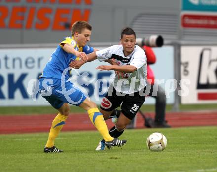 Fussball Erste Liga. WAC/St. Andrae gegen Vienna. Sahanek Marco (WAC), Kroepfl Mario (Vienna). Wolfsberg, 29.4.2011
Foto: Kuess

---
pressefotos, pressefotografie, kuess, qs, qspictures, sport, bild, bilder, bilddatenbank