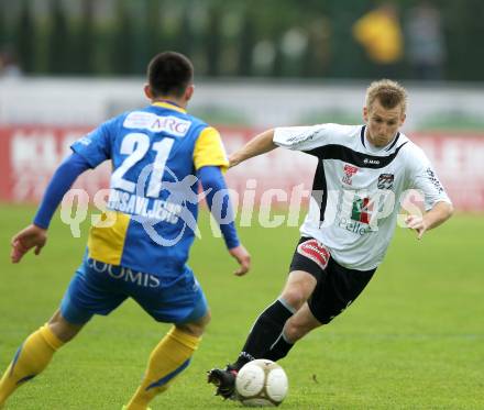 Fussball Erste Liga. WAC/St. Andrae gegen Vienna.  Kerhe Manuel (WAC), Stanisavljevic Aleksandar (Vienna). Wolfsberg, 29.4.2011
Foto: Kuess

---
pressefotos, pressefotografie, kuess, qs, qspictures, sport, bild, bilder, bilddatenbank