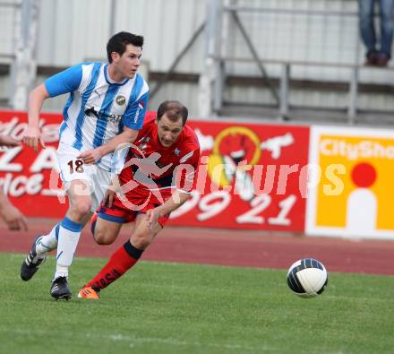 Fussball KFV Cup. VSV gegen SAK. Daniel Naschenweng, (VSV),  Christian Dlopst  (SAK). Villach, 3.5.2011.
Foto: Kuess
---
pressefotos, pressefotografie, kuess, qs, qspictures, sport, bild, bilder, bilddatenbank