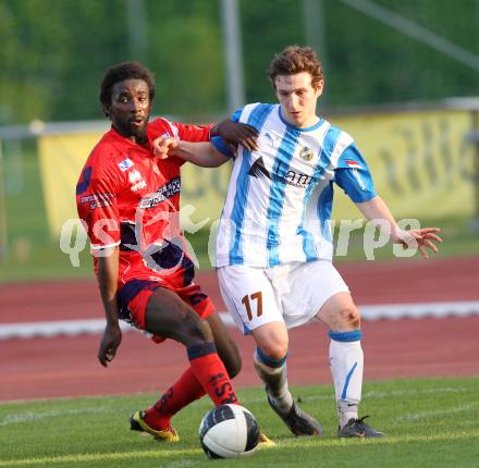 Fussball KFV Cup. VSV gegen SAK. Julian Brandstaetter,  (VSV), Makanda Christian Mpaka (SAK). Villach, 3.5.2011.
Foto: Kuess
---
pressefotos, pressefotografie, kuess, qs, qspictures, sport, bild, bilder, bilddatenbank