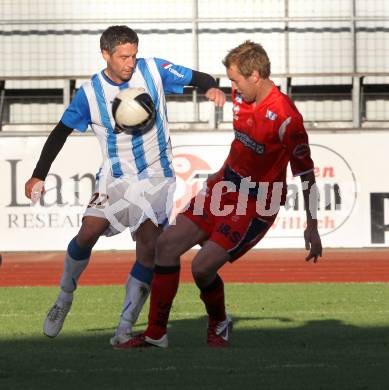 Fussball KFV Cup. VSV gegen SAK. Darko Djukic,  (VSV), Samo Bernhard Olip (SAK). Villach, 3.5.2011.
Foto: Kuess
---
pressefotos, pressefotografie, kuess, qs, qspictures, sport, bild, bilder, bilddatenbank