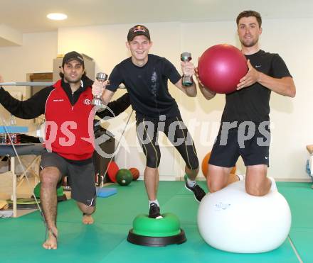 Eishockey, Schispringen, Radsport. Training, Reha in der Privatklinik Maria Hilf. Andy Chiodo (KAC), Thomas Morgenstern, Bernhard Eisel. KLagenfurt, am 23.12.2010.
Foto: Kuess
---
pressefotos, pressefotografie, kuess, qs, qspictures, sport, bild, bilder, bilddatenbank