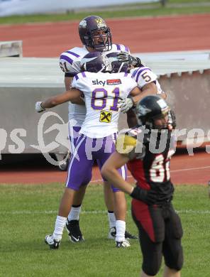 AFL. American Football. Black Lions gegen Vienna Vikings. Jubel (Vienna Vikings). Villach, am 24.4.2011.
Foto: Kuess
---
pressefotos, pressefotografie, kuess, qs, qspictures, sport, bild, bilder, bilddatenbank