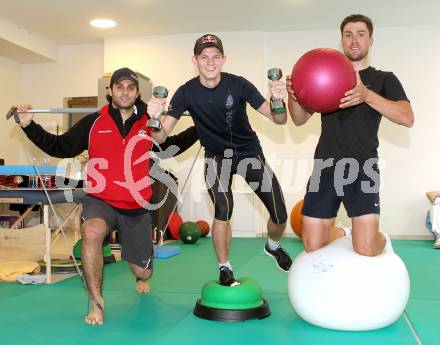 Eishockey, Schispringen, Radsport. Training, Reha in der Privatklinik Maria Hilf. Andy Chiodo (KAC), Thomas Morgenstern, Bernhard Eisel. KLagenfurt, am 23.12.2010.
Foto: Kuess
---
pressefotos, pressefotografie, kuess, qs, qspictures, sport, bild, bilder, bilddatenbank