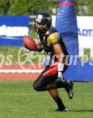 AFL. American Football. Black Lions gegen Vienna Vikings. Maurice Banks (Black Lions). Villach, am 24.4.2011.
Foto: Kuess
---
pressefotos, pressefotografie, kuess, qs, qspictures, sport, bild, bilder, bilddatenbank