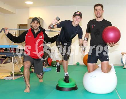 Eishockey, Schispringen, Radsport. Training, Reha in der Privatklinik Maria Hilf. Andy Chiodo (KAC), Thomas Morgenstern, Bernhard Eisel. KLagenfurt, am 23.12.2010.
Foto: Kuess
---
pressefotos, pressefotografie, kuess, qs, qspictures, sport, bild, bilder, bilddatenbank