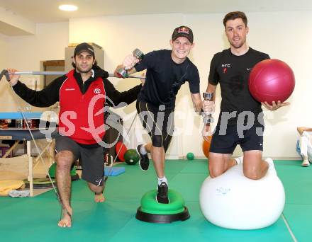 Eishockey, Schispringen, Radsport. Training, Reha in der Privatklinik Maria Hilf. Andy Chiodo (KAC), Thomas Morgenstern, Bernhard Eisel. KLagenfurt, am 23.12.2010.
Foto: Kuess
---
pressefotos, pressefotografie, kuess, qs, qspictures, sport, bild, bilder, bilddatenbank